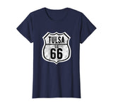 Tulsa Oklahoma Historic Route 66 Distressed Graphic T Shirt