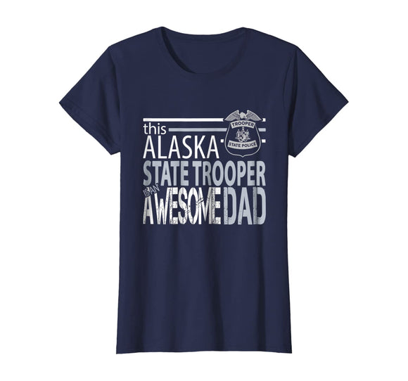 Police Dad Alaska State Trooper Shirt Alaska State Police