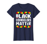 Black Counselors Matter Black History Month Africa Pride T-Shirt