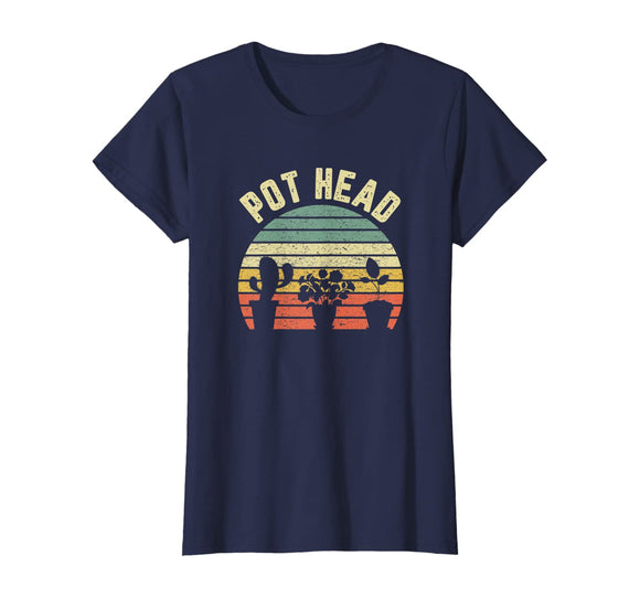 Pot Head Shirt Funny Gardener Plant Lover Gardening T-Shirt