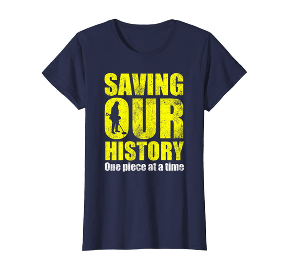 Metal detecting t-shirt, saving our history