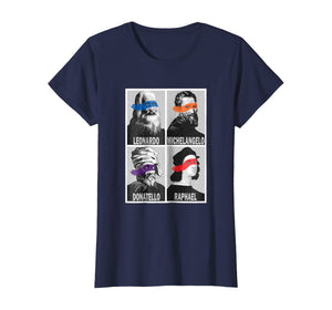 Renaissance Ninja Artists Poster Style Pop Art T-Shirt