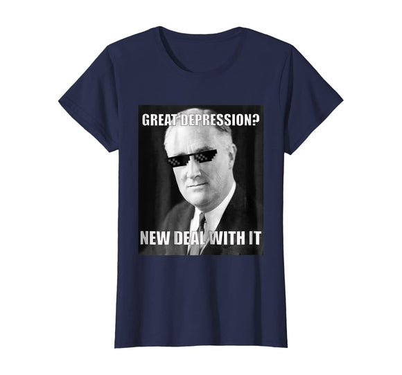 Funny FDR Great Depression Deal With It History Meme T-shirt