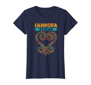 Sankofa African Heart Symbol for Black History Month T-Shirt