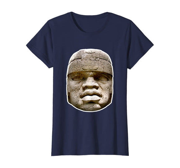 Olmec Statue Shirt - Hidden History Clothing - Good Colors !