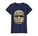 Olmec Statue Shirt - Hidden History Clothing - Good Colors !