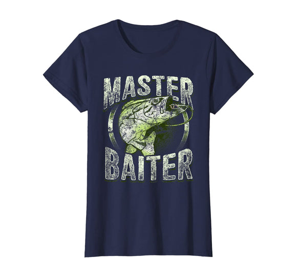 Fishing Master Baiter Funny Fish Novelty Dads Christmas Gift T-Shirt