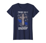 Thin Blue Line - Psalm 144:1 T-Shirt