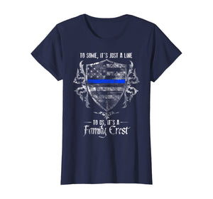 Thin Blue Line - Family Crest T-Shirt