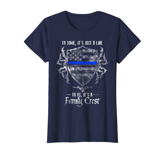 Thin Blue Line - Family Crest T-Shirt