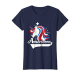 Americorn American Flag Unicorn Patriotic America T Shirt