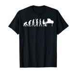 Pianist Evolution T-Shirt Funny Piano Player Cool Gift