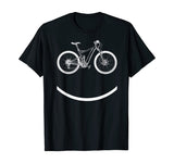 Bike Smiley Face Funny MTB Cycling Gift design T-Shirt