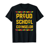 Proud School Counselor T Shirt Black History Month Shirt T-Shirt