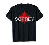 Sorrey Sorry Canadian Funny Apology Red Maple Leaf T-Shirt