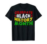 Celebrate Black History Month T-Shirt for Men Women Kids
