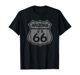 Arizona Historic Route 66 Retro Distressed Graphic T-Shirt