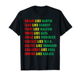 Black History Month Shirt Black Pride Leaders Black Power T-Shirt