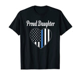Proud Daughter of Police Officer Shirt - Law Enforcement Tee