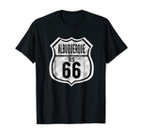 Albuquerque New Mexico Historic Route 66 Distressed T Shirt