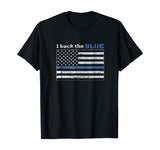 Thin Blue Line Shirt I Back the BLUE American Flag Law