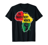 Black History Month Shirt Men Women I'm Black African Tribe T-Shirt
