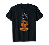 Yes Black and Proud | Black History Art Natural T-shirt