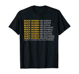 Black Women Are Inspirational Black History T-Shirt