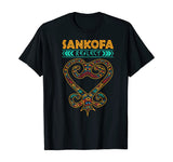 Sankofa African Heart Symbol for Black History Month T-Shirt