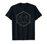 Simple Icosahedron Sacred Geometry Math T-Shirt