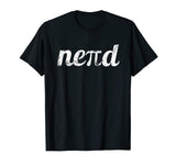 Nerdy Math Pi Tshirt for Men Women Kids