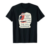 Funny Math Shirt: Always Wear Glasses To Math Class