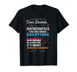 T-Shirt For Math Teacher. Gift Ideas For Parents From Son.