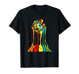 funny melting Rubik Cube Math T Shirt T-Shirt