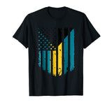 Vintage Bahamian American Flag T-shirt Bahamas America