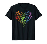 Pi Day Shirt Rainbow Heart Math LGBT Gay Lesbian Pride Gift