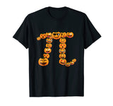 Pumpkin Pi Emojis Math Nerd Funny Halloween Teacher T-shirt
