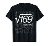 Square Root of 169: 13th Birthday 13 Years Old T-Shirt Math