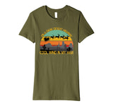 On A Dark Desert Highway Santa Southern Christmas Hippie Premium T-Shirt