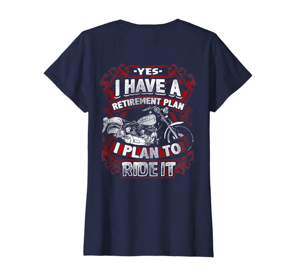 Motorcycle Retirement Plan To Ride It Shirt Rider Biker