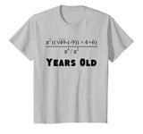 70 Years Old Algebra Equation Funny 70th Birthday Math Shirt