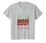 Funny Avoid Negativity T-shirt School Funny Math Quote Meme