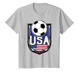 USA Soccer Ball T-Shirt | American Flag Football Tee