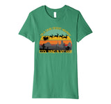 On A Dark Desert Highway Santa Southern Christmas Hippie Premium T-Shirt