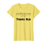 70 Years Old Algebra Equation Funny 70th Birthday Math Shirt
