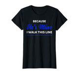 Proud Police Wife Shirt Cop Officer Law Enforcer Gift Women T-Shirt