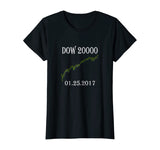 DOW 20000 Stock Market History Making T Shirt