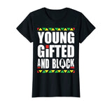 Young Gifted and Black history month t shirt