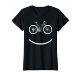 Bike Smiley Face Funny MTB Cycling Gift design T-Shirt