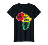 Black History Month Shirt Men Women I'm Black African Tribe T-Shirt